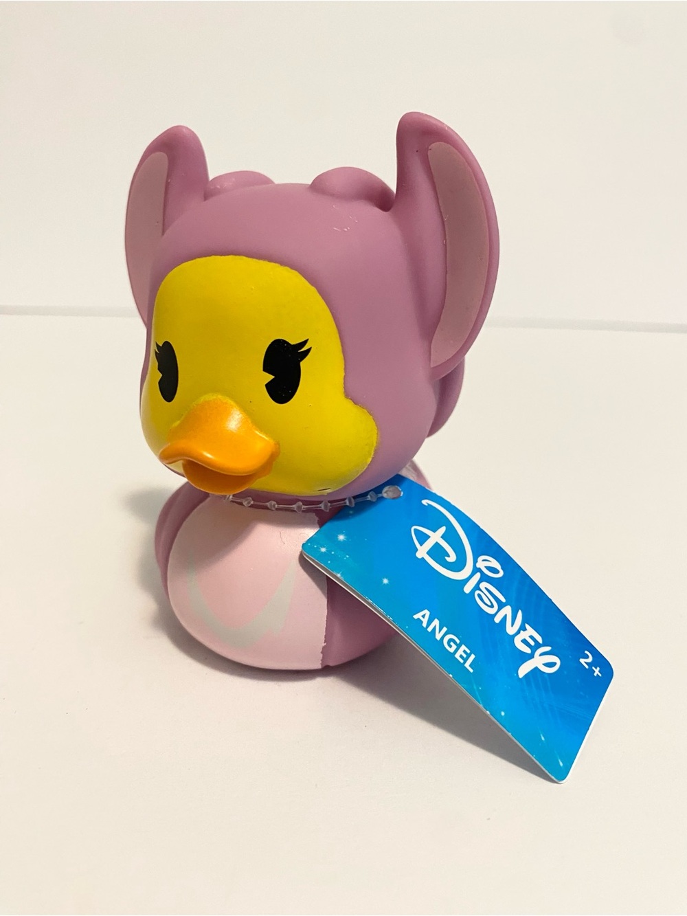 Duckalooz Disney Angel Pink Stitch Girlfriend Rubber Duck 3” Toy NWT